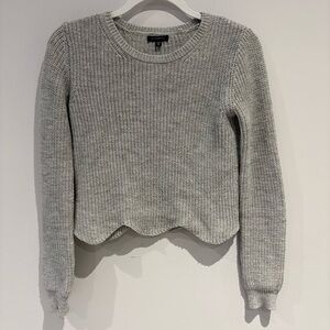 Dynamite Scallop Hem Sweater - Size XS